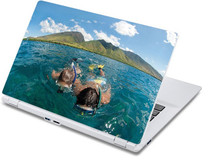 

ezyPRNT The Swim in Ocean (13 to 13.9 inch) Vinyl Laptop Decal 13