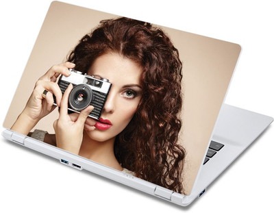 

ezyPRNT Beautiful Girl wth Camera (13 to 13.9 inch) Vinyl Laptop Decal 13