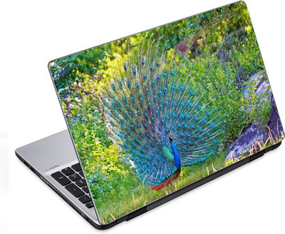 

ezyPRNT Dancing Peacock (14 to 14.9 inch) Vinyl Laptop Decal 14
