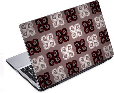 

ezyPRNT Abstract White Brown Curvy Branches Pattern (14 to 14.9 inch) Vinyl Laptop Decal 14