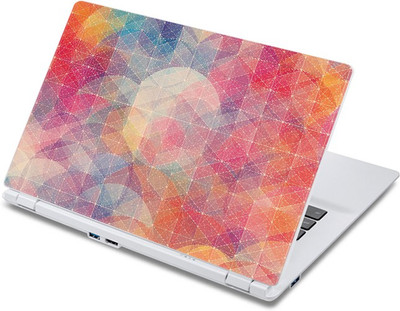 

ezyPRNT Multicolor White Dotted Pattern (13 to 13.9 inch) Vinyl Laptop Decal 13