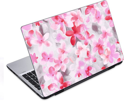 

ezyPRNT Abstract Pink Flowers Floral Pattern (14 to 14.9 inch) Vinyl Laptop Decal 14