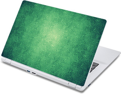 

ezyPRNT 2 Merged Circles Green Pattern (13 to 13.9 inch) Vinyl Laptop Decal 13