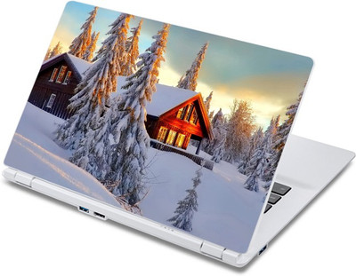 

ezyPRNT The Snow Farmhouse (13 to 13.9 inch) Vinyl Laptop Decal 13