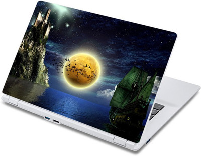 

ezyPRNT Full Moon Over the Sea (13 to 13.9 inch) Vinyl Laptop Decal 13