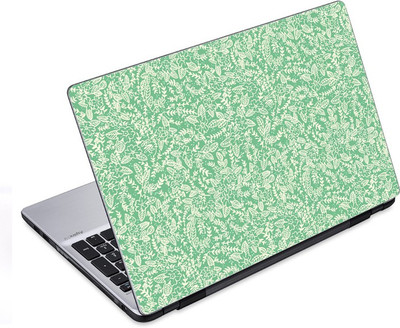 

ezyPRNT Abstract Green Floral Pattern (14 to 14.9 inch) Vinyl Laptop Decal 14