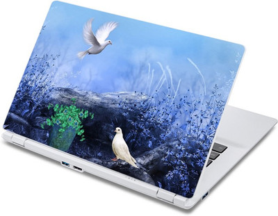

ezyPRNT White Pegions - the Love Birds Nature (13 to 13.9 inch) Vinyl Laptop Decal 13