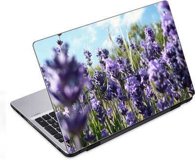 

ezyPRNT The Bbeautiful Purple Flower Bush Nature (14 to 14.9 inch) Vinyl Laptop Decal 14