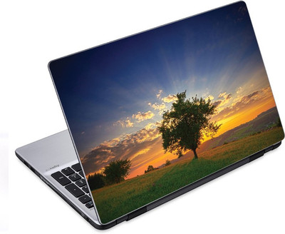 

ezyPRNT Sunrise Behind Trees Nature (14 to 14.9 inch) Vinyl Laptop Decal 14