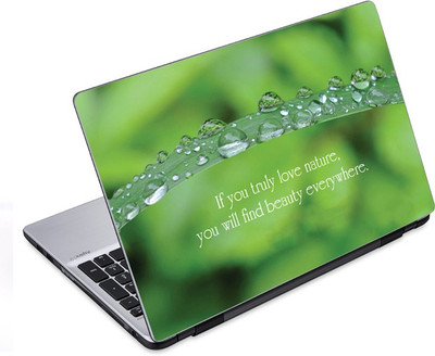 

ezyPRNT The Drops on Bamboo Leaf (14 to 14.9 inch) Vinyl Laptop Decal 14