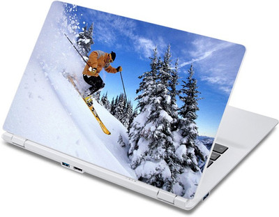 

ezyPRNT Snow Skiing Adventure Sports Nature (13 to 13.9 inch) Vinyl Laptop Decal 13