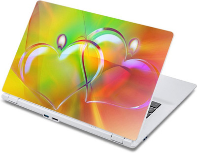 

ezyPRNT Enlightened Transparent Hearts (13 to 13.9 inch) Vinyl Laptop Decal 13