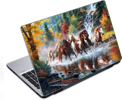 

ezyPRNT Horses In The River (14 to 14.9 inch) Vinyl Laptop Decal 14