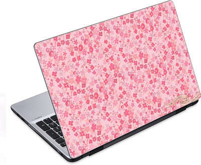 

ezyPRNT Pink Floral Pattern (14 to 14.9 inch) Vinyl Laptop Decal 14