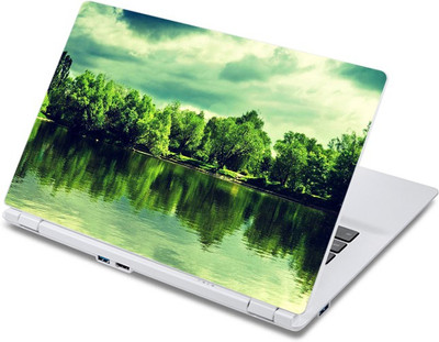 

ezyPRNT Green Trees Around Pond (13 to 13.9 inch) Vinyl Laptop Decal 13