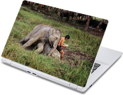 

ezyPRNT Haathi Tera Saathi Wildlife (13 to 13.9 inch) Vinyl Laptop Decal 13