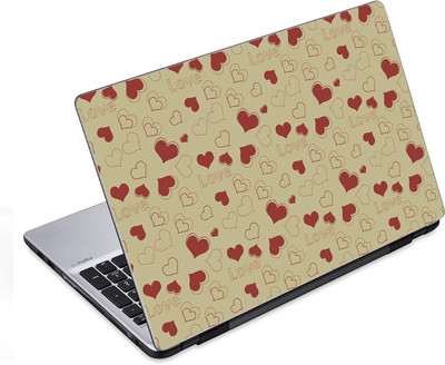 

ezyPRNT Love and Heart Pattern (14 to 14.9 inch) Vinyl Laptop Decal 14