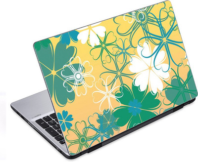 

ezyPRNT Abstract Floral pattern (14 to 14.9 inch) Vinyl Laptop Decal 14