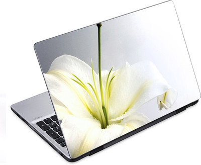 

ezyPRNT Beautiful White Flower Nature (14 to 14.9 inch) Vinyl Laptop Decal 14
