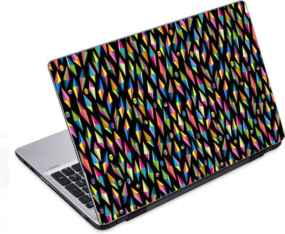 

ezyPRNT Skull Beads with Colorful Diamond Pattern (14 to 14.9 inch) Vinyl Laptop Decal 14