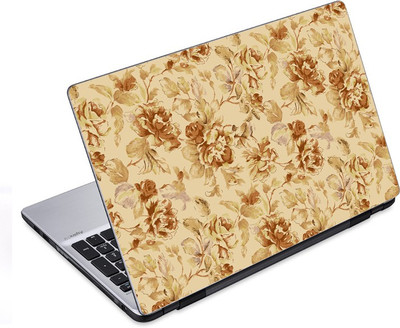 

ezyPRNT Brown Floral Pattern (14 to 14.9 inch) Vinyl Laptop Decal 14