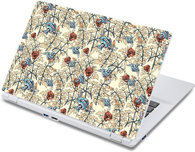 

ezyPRNT Red & White Rose Floral Pattern (13 to 13.9 inch) Vinyl Laptop Decal 13