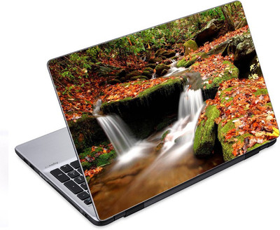 

ezyPRNT Winter Waterfall Nature (14 to 14.9 inch) Vinyl Laptop Decal 14