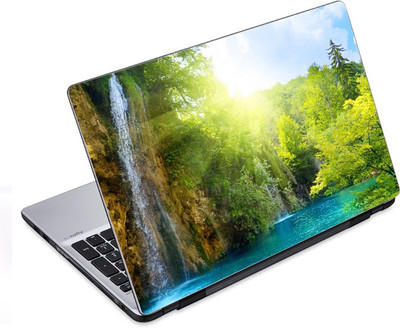ezyPRNT Waterfall In Jungle (14 to 14.9 inch) Vinyl Laptop Decal 14