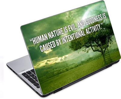 

ezyPRNT The True Quotation for Humans Motivational Quote (14 to 14.9 inch) Vinyl Laptop Decal 14