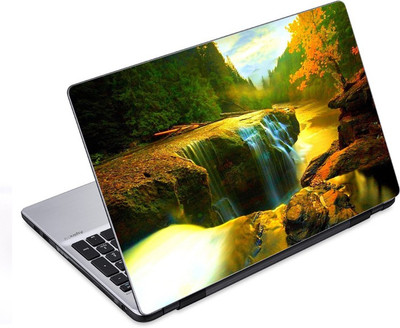 

ezyPRNT Colorful wonderful waterfall Nature (14 to 14.9 inch) Vinyl Laptop Decal 14