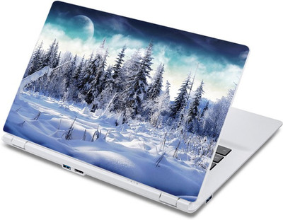 

ezyPRNT Snow Forest With Full Moon (13 to 13.9 inch) Vinyl Laptop Decal 13