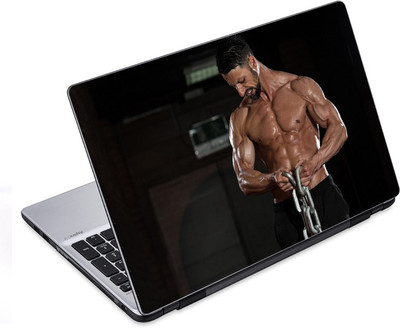 

ezyPRNT Working out with Large Chain Body Building (14 to 14.9 inch) Vinyl Laptop Decal 14
