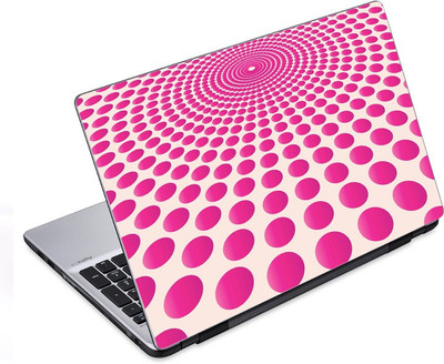 

ezyPRNT Pink Dots making Concentric Circles Pattern (14 to 14.9 inch) Vinyl Laptop Decal 14