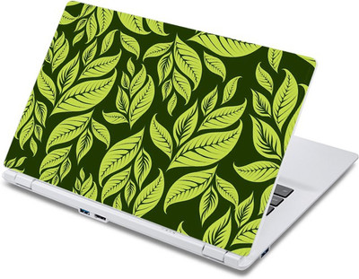 

ezyPRNT Green Leaves Floral Pattern (13 to 13.9 inch) Vinyl Laptop Decal 13