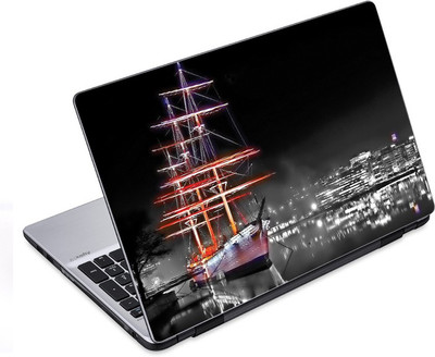 

ezyPRNT Beautful Ship in Calm Water City (14 to 14.9 inch) Vinyl Laptop Decal 14