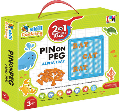 

Skill factory 2 in 1 alphabet & writing board(Multicolor)