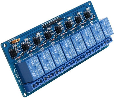 

Robocraze 8 channel Relay Board with Optocopler(Blue)