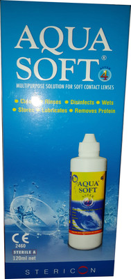 

Aquasoft ASTEK 4 Multipurpose solution for soft Contact Lenses(120 ml)