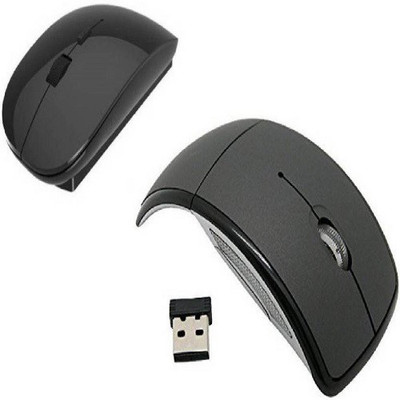 

techdeal 2.4 Ghz Ultra Slim Thin With Mini Foldable Wireless Optical Gaming Mouse(USB, Black)