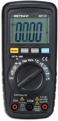 

METRAVI 901-II AC Digital Multimeter(Black 4000 Counts)