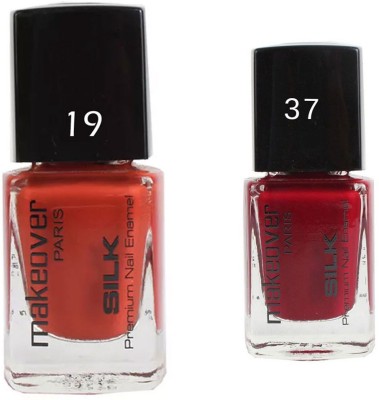 

Makeover Professional Nail Paint Spicy Magneta-19 , Nail Paint Magneta Marvel-37 Multi(Pack of 2)