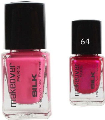 

Makeover Professional Nail Paint Combo Natural-Pink-24 , Velvet-Wine-64 (9 ml, Pack of 2) Multi(Pack of 2)