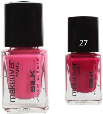 

Makeover Professional Nail Paint Combo Natural-Pink-24 , Love-Affair-27 (9 ml, Pack of 2) Multi(Pack of 2)