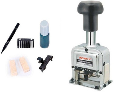 

Infinity Infinity 6 Digit Automatic Numbering machine with Spare Parts Office Set(Multicolor)