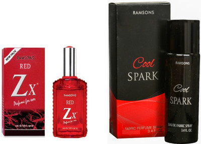 

RAMSONS COOL SPARK PERFUME 100 ML+RED ZX PERFUME 30 ML Eau de Parfum - 100 ml(For Men)