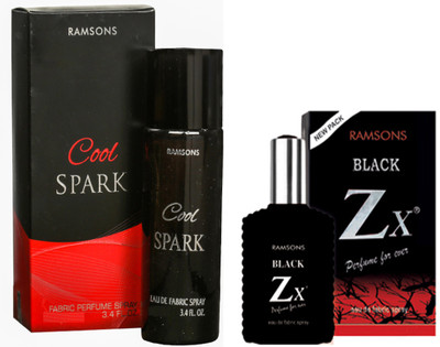 

RAMSONS COOL SPARK PERFUME 100 ML+ BLACK ZX PERFUME 30 ML Eau de Parfum - 100 ml(For Men & Women)