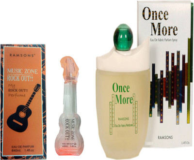 

RAMSONS ONCE MORE PERFUME 100 ML + MUSIC ZONE ROCK HARD PERFUME 40 ML Eau de Parfum - 100 ml(For Men & Women)