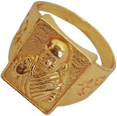 Sai baba gold ring online shopping deals