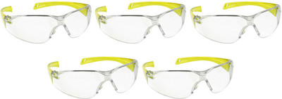 

Vezual Clear Lens UV Protected Scratch Resistance (Pack of 5) Power Tool, Laboratory, Wood-working Safety Goggle(Free-size)