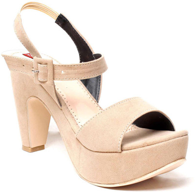 MSC Women cream Heels